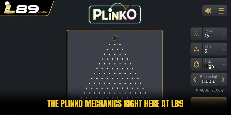 The plinko mechanics right here at L89